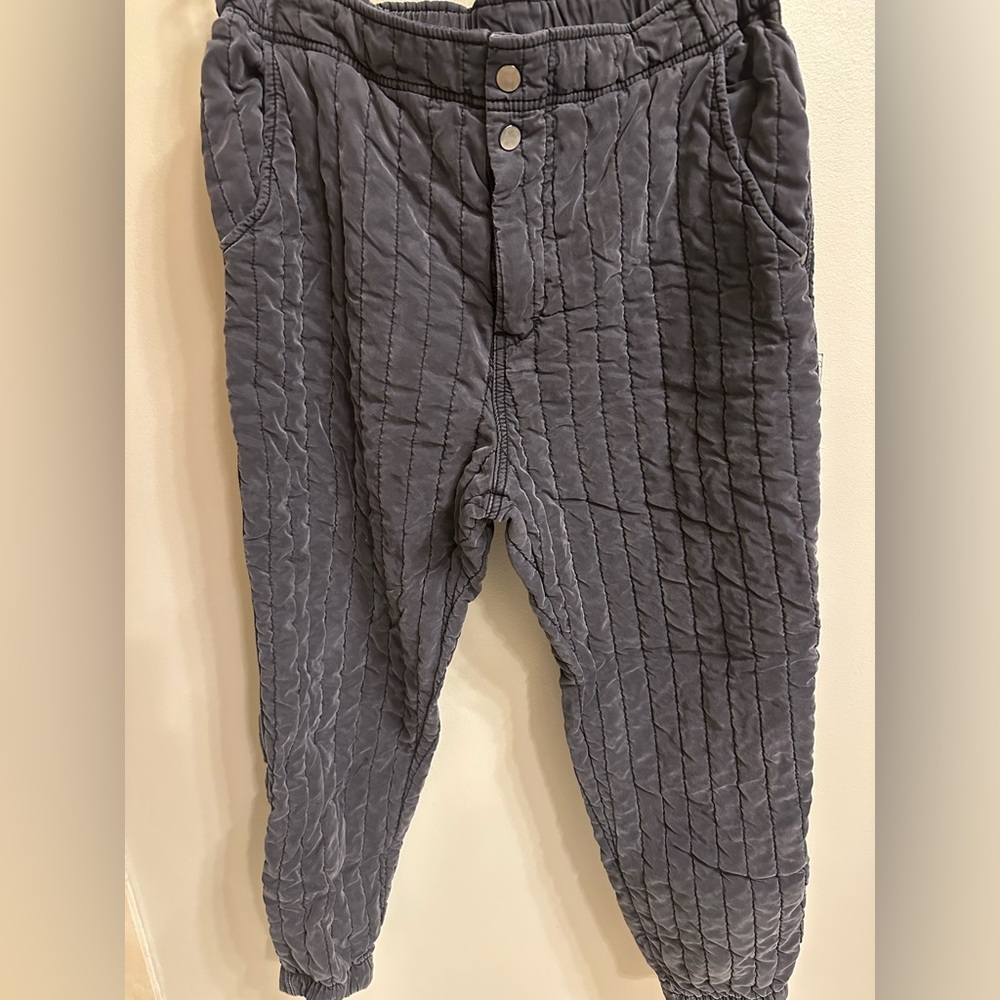Free people quilted tencel joggers